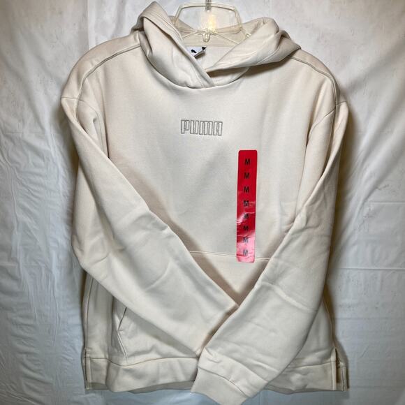 PUMA Women's Fleece Lined Hoodie Long Sleeve Sweatshirt Medium - Picture 3 of 9